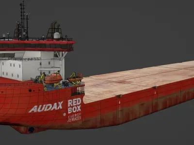 Heavy Load Carrier Audax Low-poly 3D model