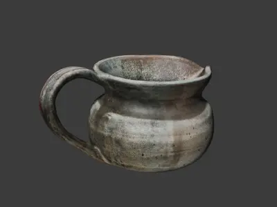 Milk pitcher Low-poly 3D model