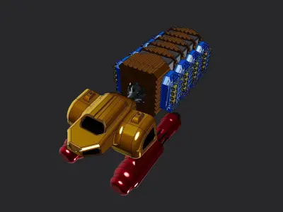 ARN-05 Sci-fi Freight Hauler 3D print model