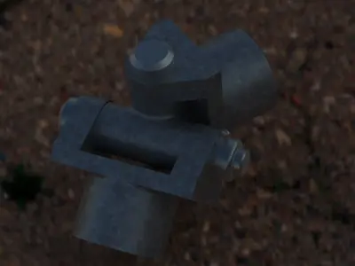 Universal Joint 3D model 2