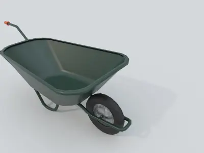 Wheel Barrow PBR Free low-poly 3D model