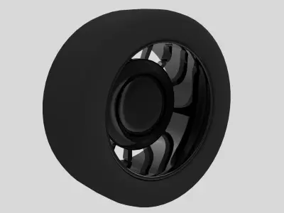 Sports Car Wheel 3D model purchase
