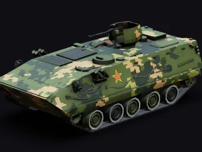 PLA Military Vehicles Collection 3D Model Pack