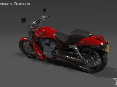 Harley Davidson Vrod 100th Anniversary 3D model