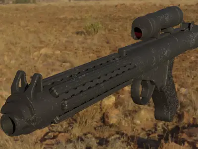 E-11 Blaster Rifle Free 3D model