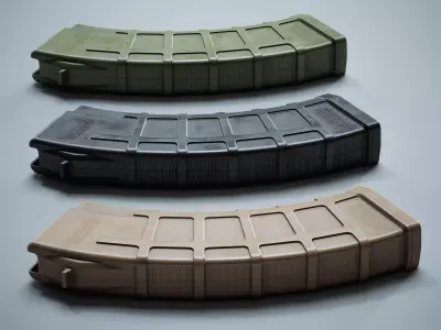 Magazine Magpul PMAG AK AKM Low-poly 3D model purchase