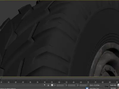 Wheel tire 3D model