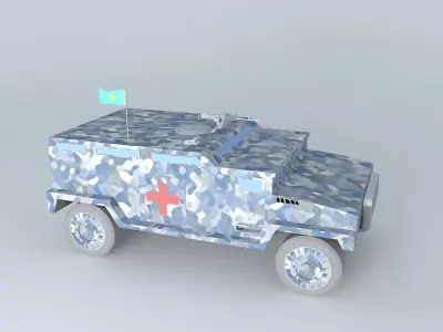 Sanytarnaya bronevyk Free 3D model