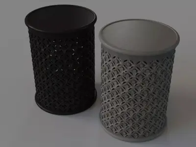 Pacey Archive Side Table Antique 3D model