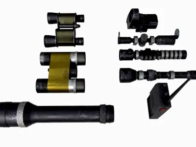 FPS Shooter Equipment - Soldier equipment - Military Gear 3D model