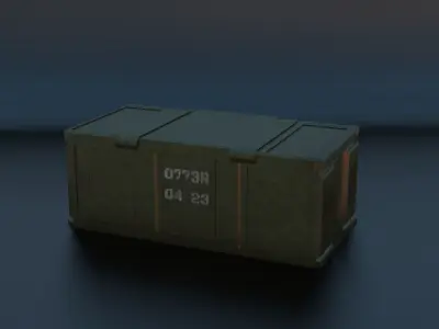 military boxes 3D model purchase