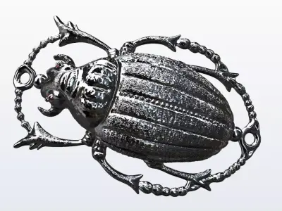 scarabey egyptian scarab 3D print model