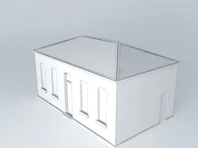 Eco Rail Platform Building Dummy! Old Steam Days Free 3D model