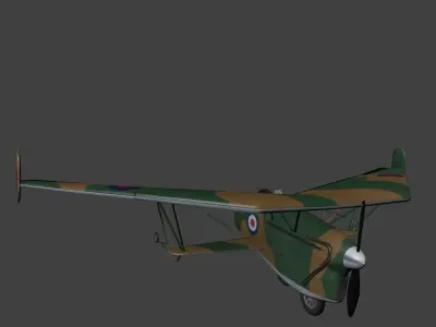 Westland Hill Pterodactyl Low-poly 3D model