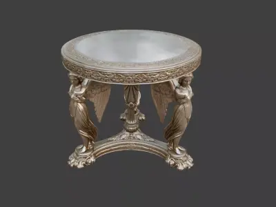 The Angelic Round Table Low-poly 3D model