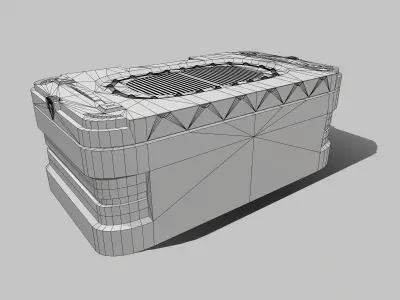 Sci-Fi Crate  Low-poly 3D model buy