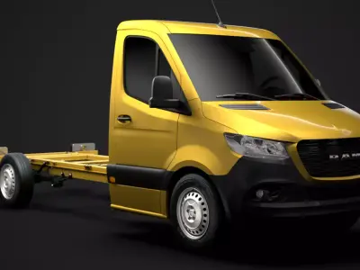 RAM Sprinter Chassis Single Cab L2 FWD 2020 3D model