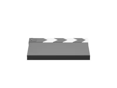 Clapperboard or Film Slate 3D Model 3D model