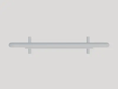 Basic Wire Display Stand - Geometry Only No Textures 3D model
