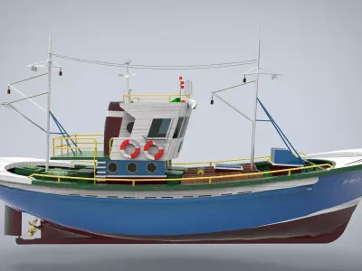 fishing ship 3D model buy