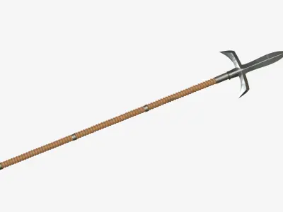 Japanese Spear Kama Yari 4 colors 3D model