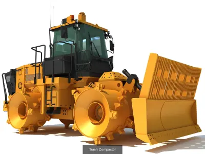 Road Construction Equipment 3D Model Pack