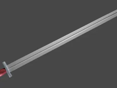 Caroling sword with Xyphos handle Low-poly 3D model