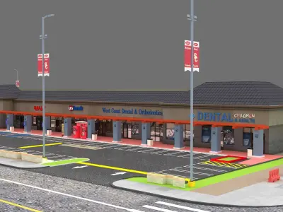 Retail Store 3D model purchase