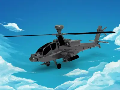 Boeing AH-64 Apache 3D model purchase