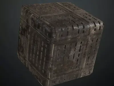 Rusty Metal Grill Transparent Industrial PBR Seamless Texture purchase