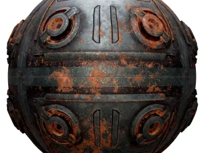 PBR Seamless Sci-Fi Texture 30 Low-poly 3D model