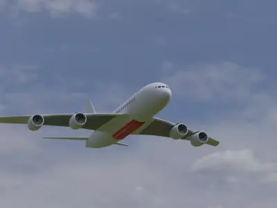 AirBus A380 3D model order