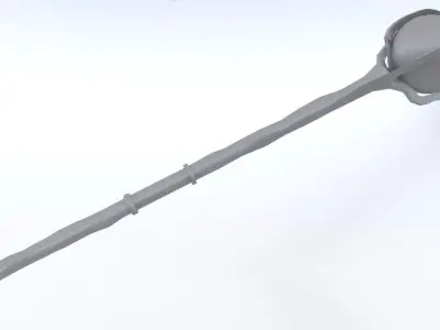 Magic Staff Low-poly 3D model get