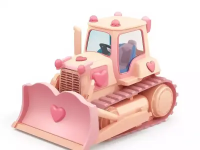 Stylized Valentine Vehicles Mini Collection 3D Pack