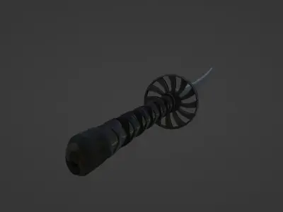 Katana samurai sword Low-poly 3D model shop