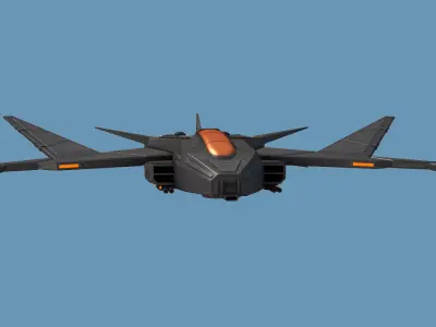 Sci Fi Fighter Jet 3D model