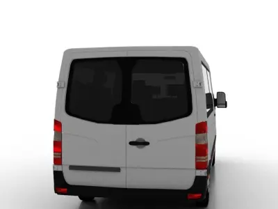 Mercedes Benz Sprinter L2H1 2009 Passenger UK 3D model