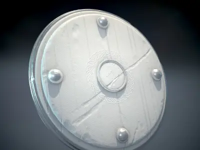 Viking Shield Low Poly Low-poly 3D model