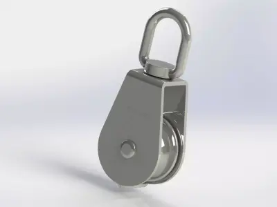 Single pulley 32 size 3D model