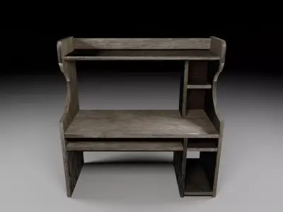 Desk from Russia Free low-poly 3D model