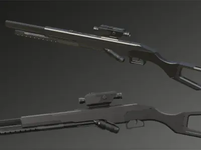 HAAKON - GUN - Game Asset Low-poly 3D model