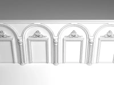 Modern Wall Panel 3D model
