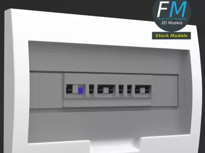Electrical panel 3D model buy