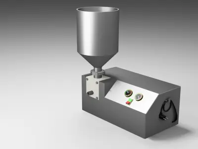 cream machine Free low-poly 3D model