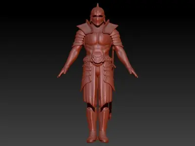 Knight in Shining Armour Pendant 3D print model buy