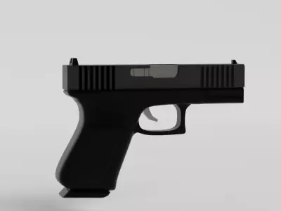 Low Poly Glock 18 Low-poly 3D model