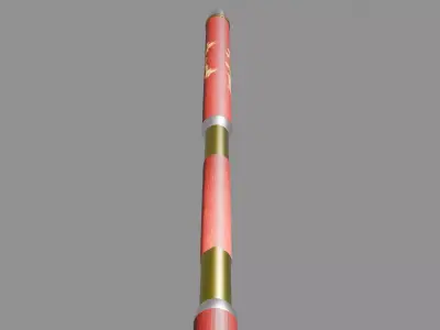 Oriental Dragon Staff 3D model