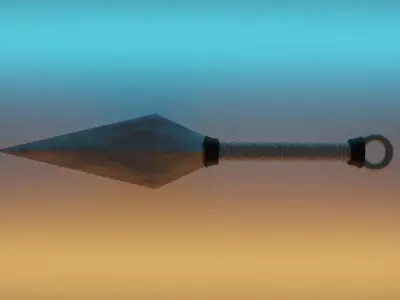 Kunai spear 3D model