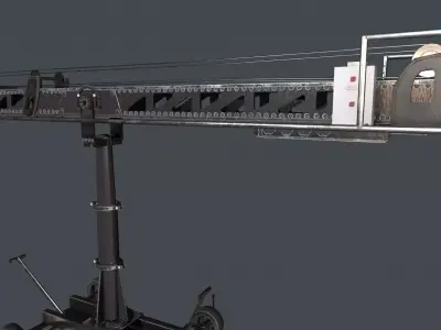 Techno Crane 50 Low-poly 3D model