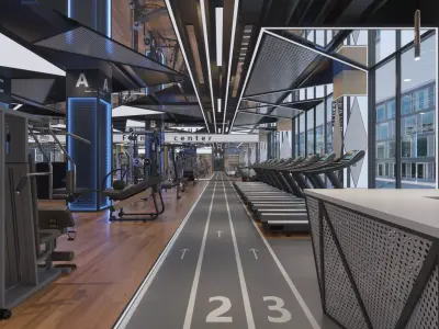 GYM DESIGN  3D model